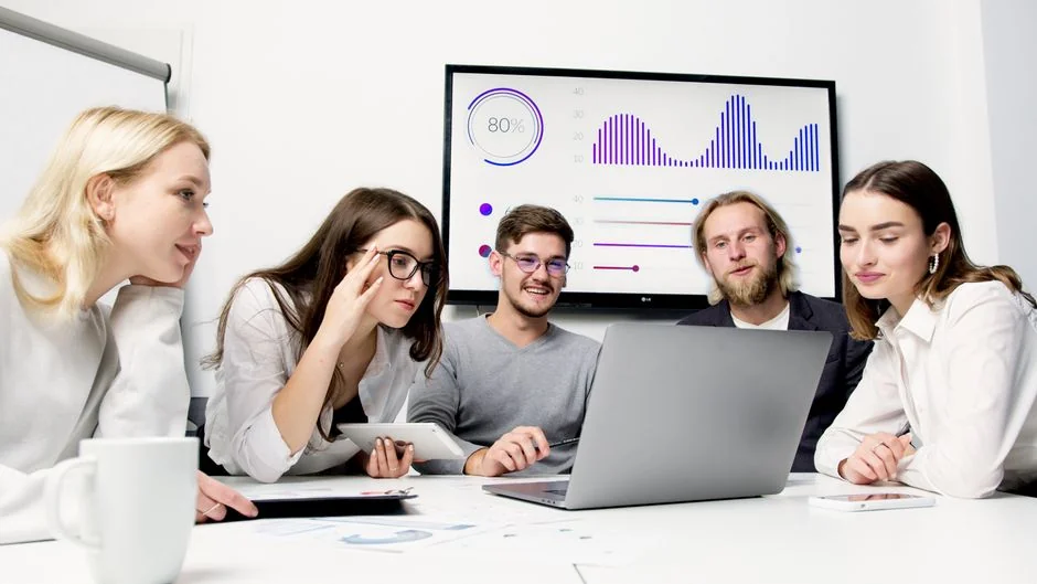 Facebook page of an entrepreneurs social media on desktop and mobile.